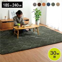 極厚 防音 ふかふか ラグカーペット グランド 床暖房 ホットカーペット対応 グリーン 185×240cm グリーン 185×240cm IKEHIKO ラグ 厚手 カーペット おしゃれ ボリューム キルトラグ 人気 ウレタン こたつ敷布団 北欧