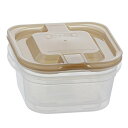 洗いやすいレンジ容器 蒸気弁付き 2個組 MA-3208 クリアブラウン 300ml ベストコ