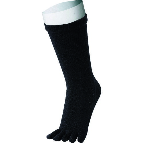 BT サーモ 5本指カカトなし(2P) ブラック JW159BK おたふく 靴下