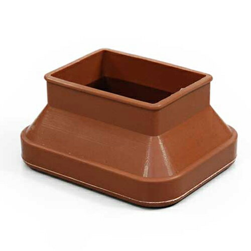 ゴム脚キャップ 長型 フック陳列タイプ FG55-6501 茶 35×50~52×65mm用 光