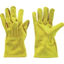 キャンプ用 牛床革背縫手袋 フックホール付 M FCGM M TRUSCO