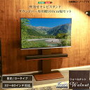 壁寄せテレビスタンド サウンドバー100cm幅 SET WAT-L-BWAT-MM--WAL ウォールナット ロー固定 ウォールナット ロー固定 ホームテイスト...