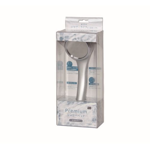 プレミアムシャワーヘッド シルバー ヘッドのみ DCM シャワーヘッド 直径55mm 大型金属噴板 噴射口0.3mm 300個配置 ギフト プレゼント