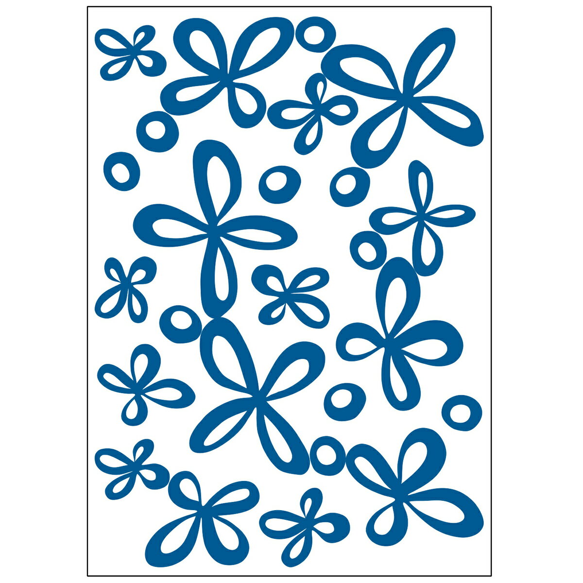 Hausgida(ハウスジーダ)のウォールステッカー DWS-264【消臭抗菌】フラワーチョーカー　シールの印刷部..