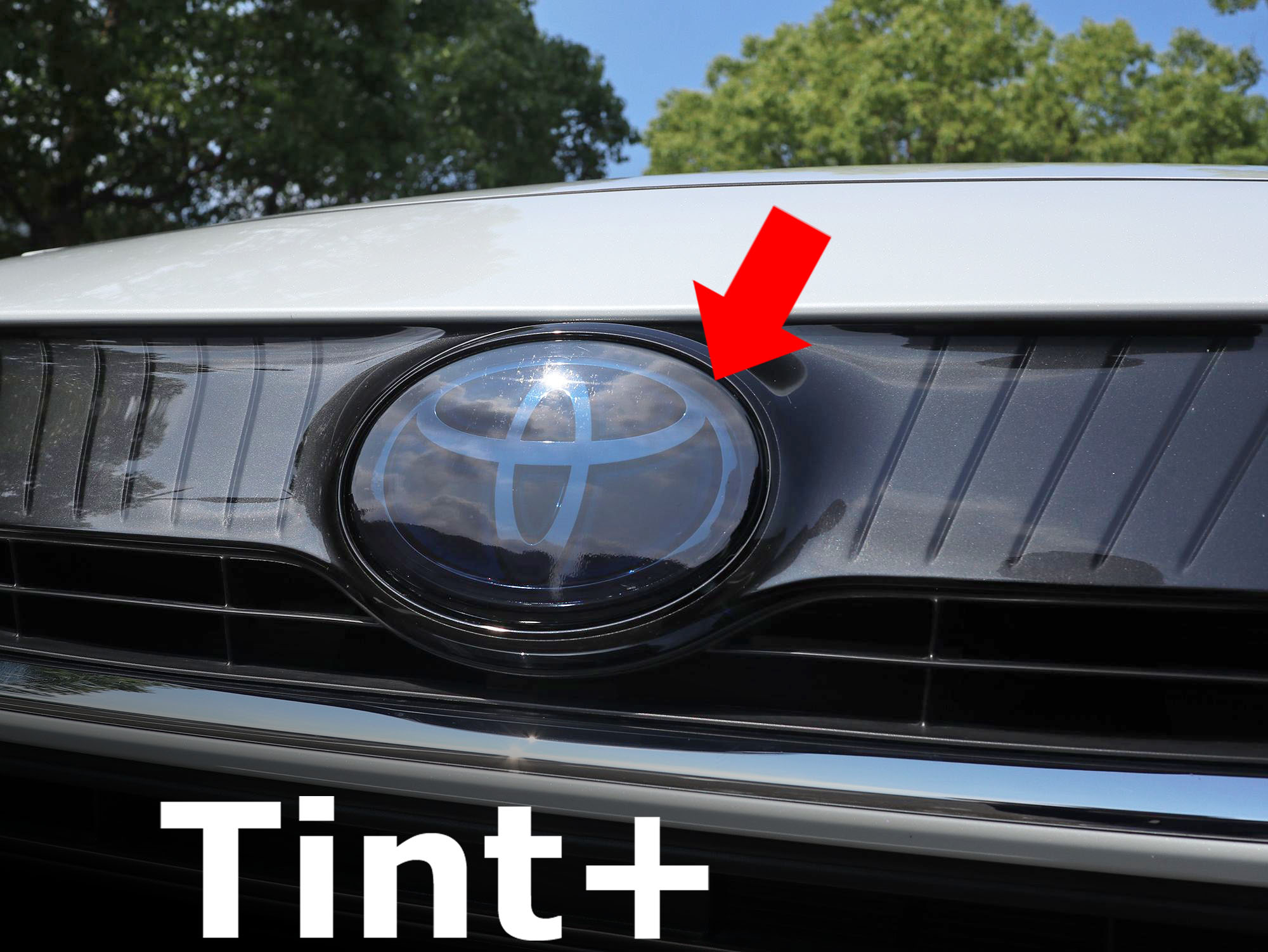 Tint+ エンブレム スモークフィルム (スモーク20％) ハリアー MXUA80 MXUA85 AXUH80 AXUH85 80