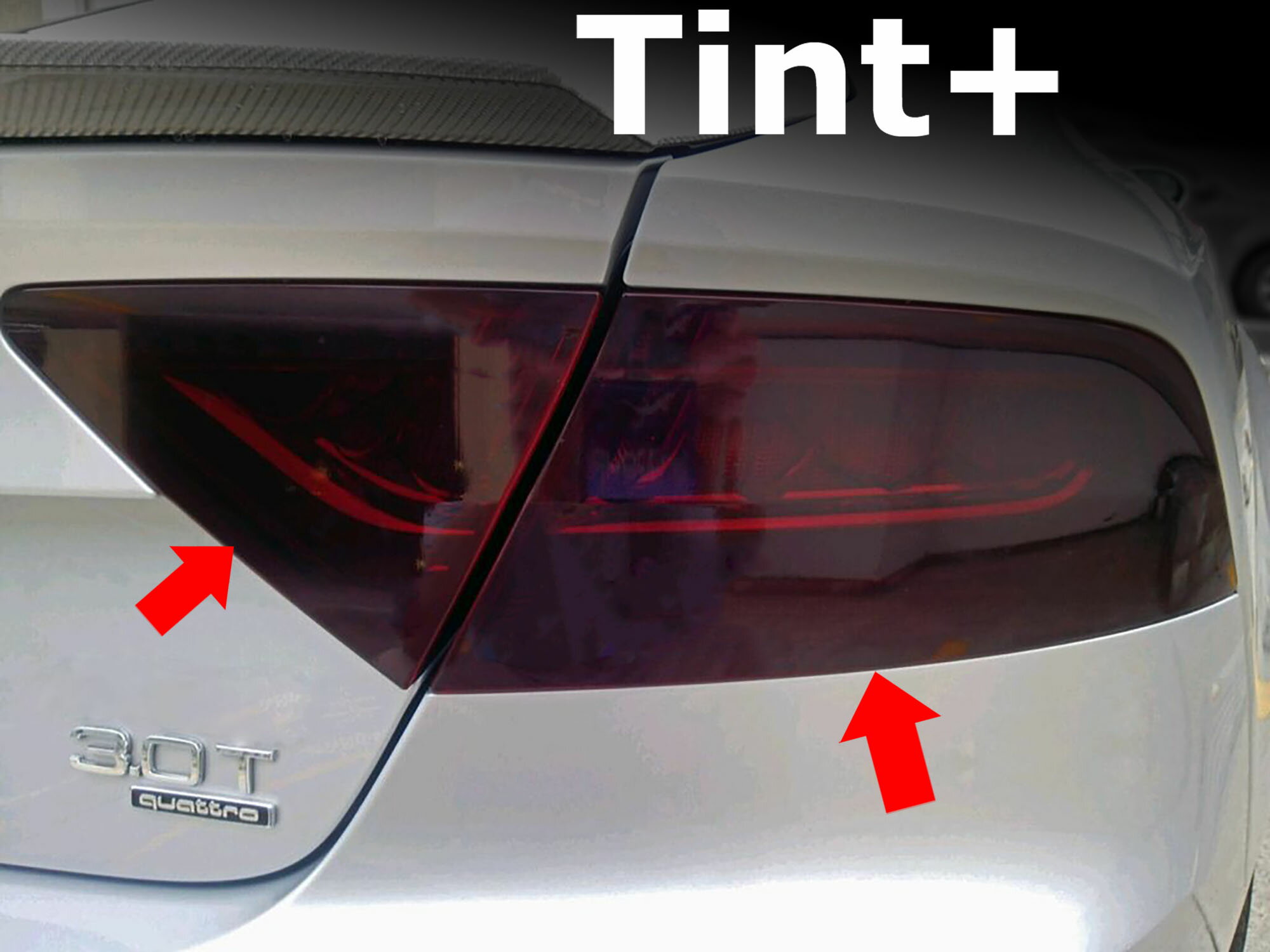 Tint+ テールランプ スモークフィルム アウディ A7 S7 スポーツバック 4G