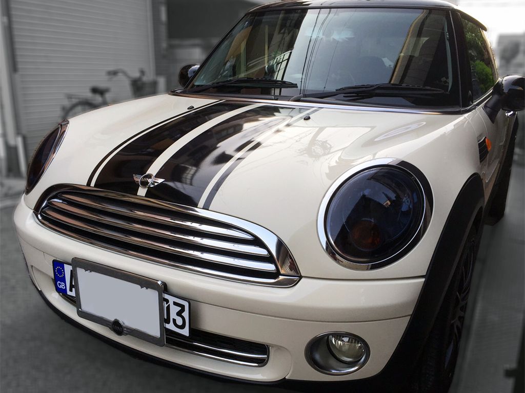 Tint+ ヘッドライト スモークフィルム BMW ミニ R56 (純正ハロゲンヘッドライト装備車専用) 3