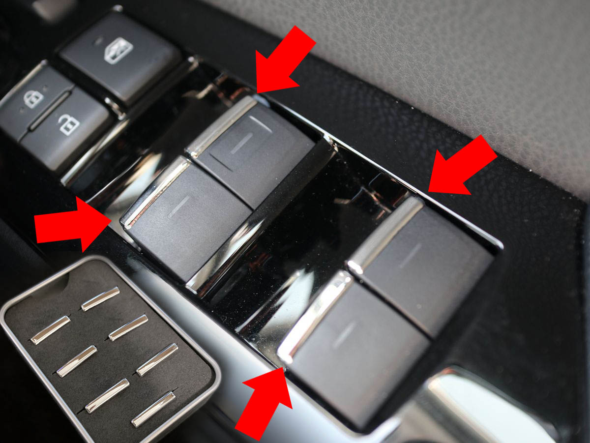 メッキ スイッチ カバー プリウス ZVW50系 前期/後期 パワーウィンドスイッチ用 50