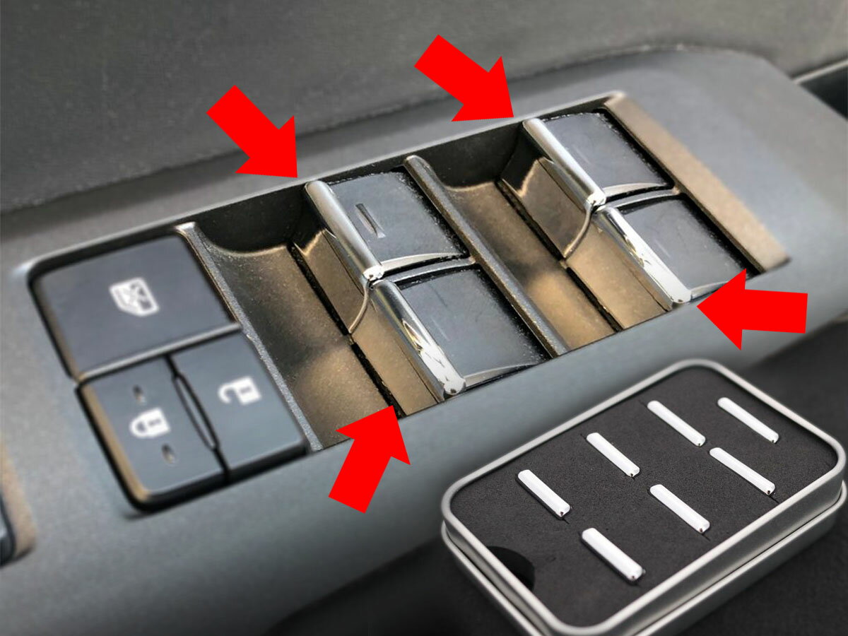 メッキ 加飾 カバー レクサスNX パワーウィンドウ スイッチ 用 NX200t/NX300h 前期 AGZ10/AGZ15/AYZ10/AYZ15 NX 10系