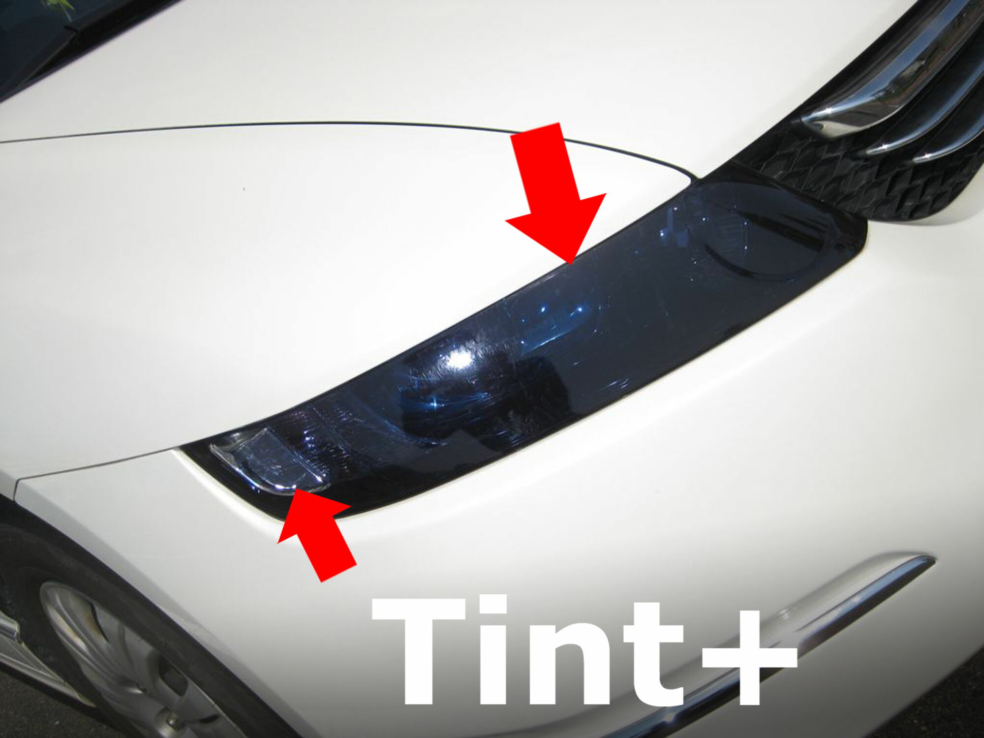 Rakuten - Tint+ ヘッドライト スモークフィルム(サイド部に切込あり) オデッセイ RB1 RB2