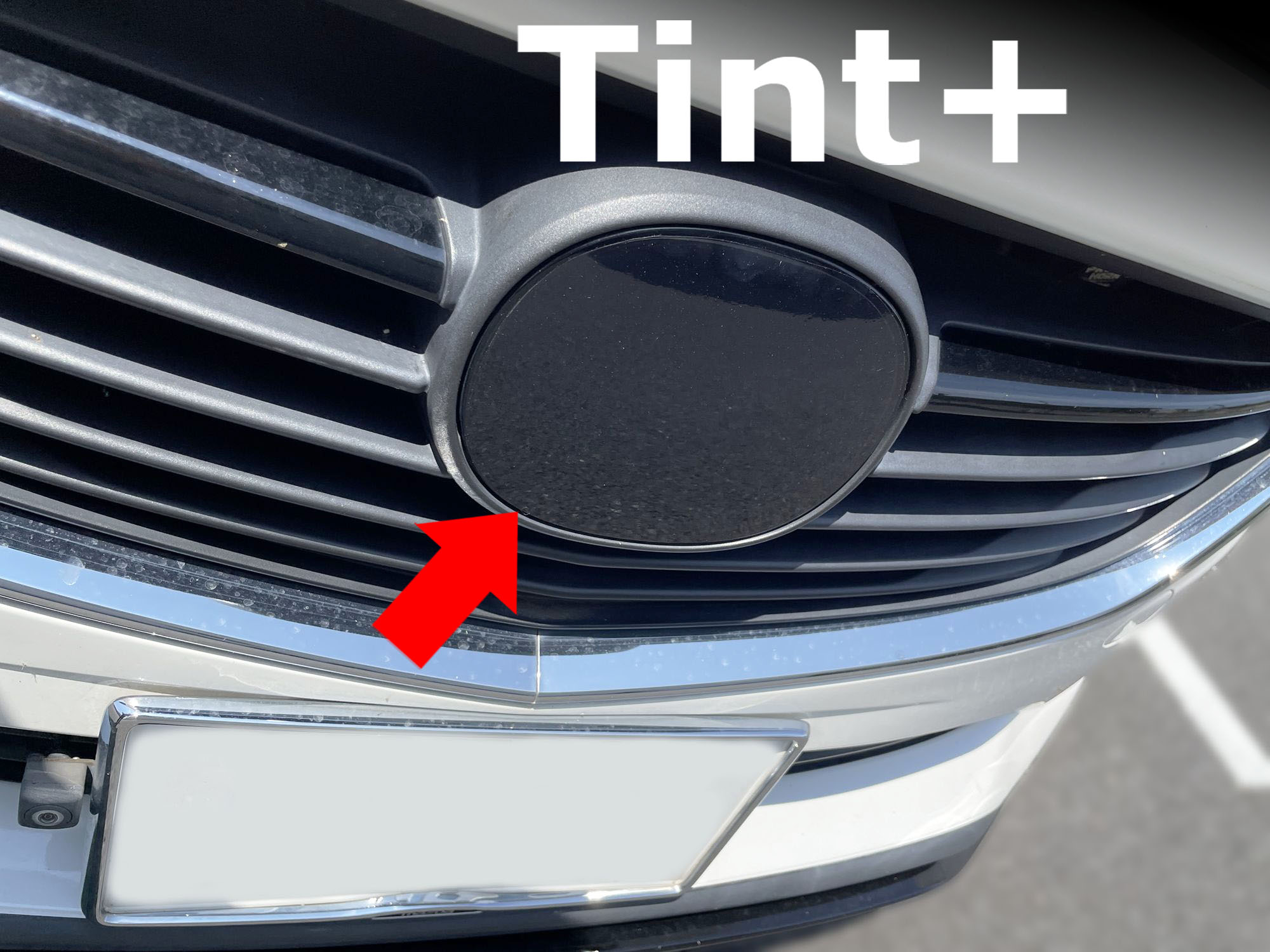 Tint+ エンブレム スモークフィルム (ブラックスモーク 5％ MRCC 装備車 専用) GJ 前期 アテンザ ワゴン GJ2FW GJ2AW GJ5FW GJEFW ～2014/12