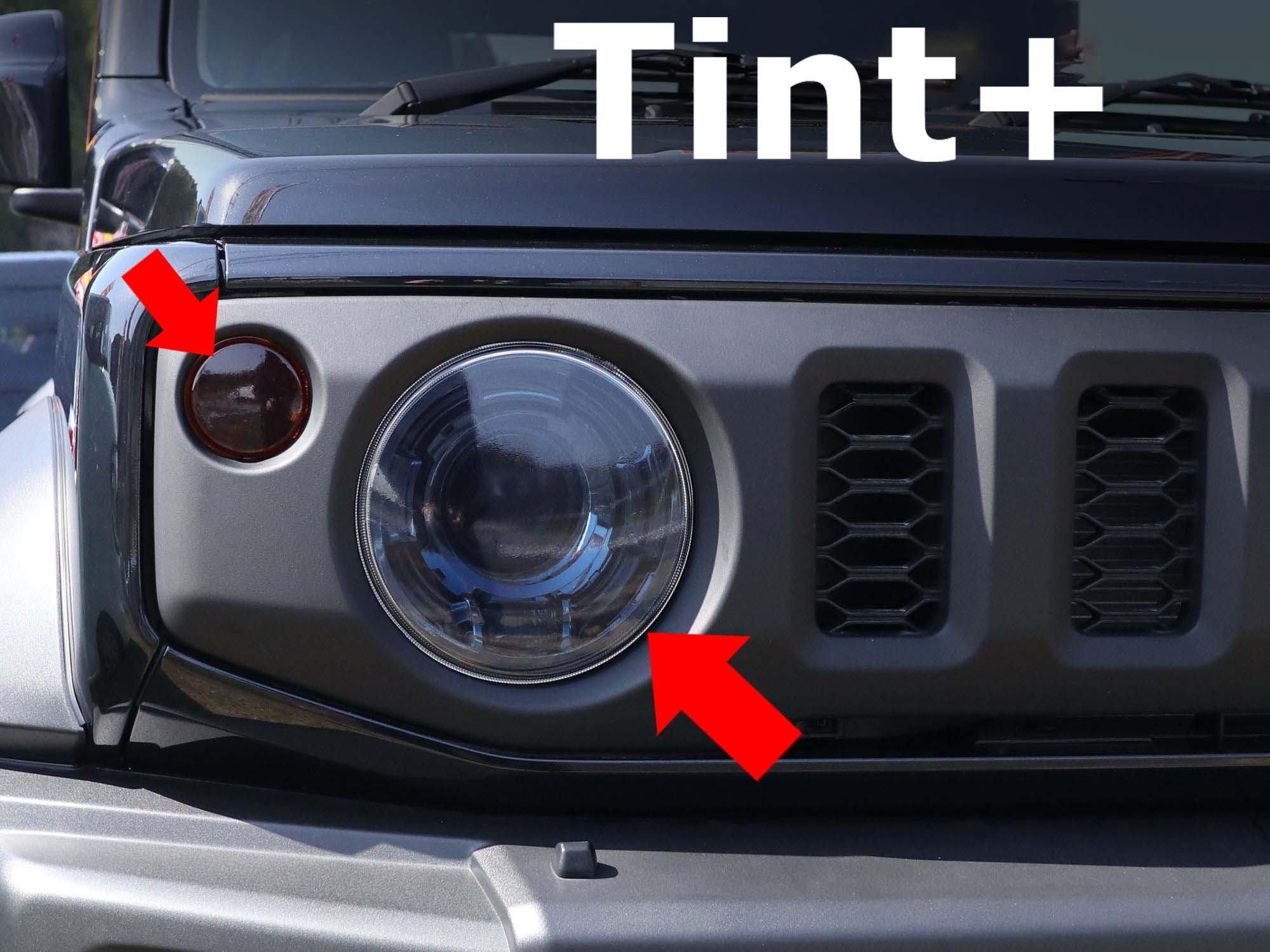 Tint+ ヘッドライト スモークフィルム ジムニー JB6