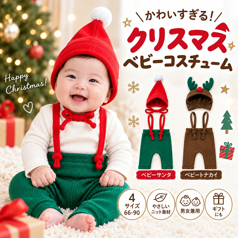 楽天市場】クリスマス コスチューム（対象年齢3 - 5ヵ月から）（キッズ