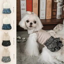 犬服猫服 春夏秋服オールシーズン キャミソールデニムワンピース