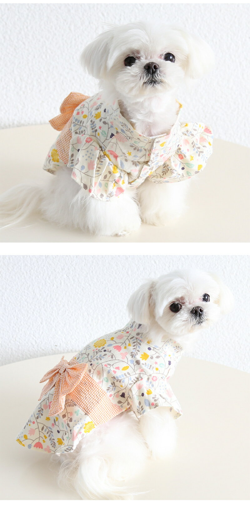 犬服 猫服 浴衣風 ペット服 和風 花柄 ドット柄 リボン付き 春夏 夏用 おしゃれ 可愛い 小型犬 中型犬 ドッグウェア キャットウェア ペットウェア 袖あり 和装 和柄 お祭り 花火大会 記念撮影 お出かけ 部屋着 抜け毛対策 軽量 通気性 犬用 猫用 ペット用品 3