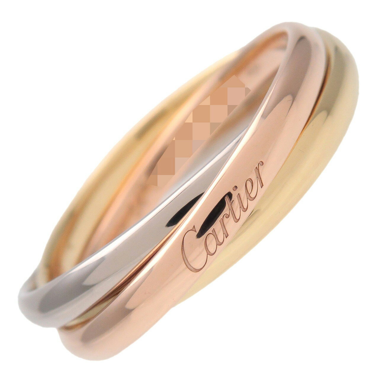 Cartier カルティエ - 750YG/WG/PG トリニティ リング SM #54(14号) イエローゴールド ピンクゴールド ホワイトゴールド 【中古】【新品仕上げ済み】【送料無料】【返品可】のサムネイル