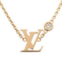 Louis Vuitton LV ルイヴィトン パンダンティフ イディール ブロッサム 1Pダイヤ ネックレス 750YG イエローゴールド Q93626【中古】【新品仕上げ済み】【送料無料】【返品可】