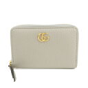 GUCCI グッチ GGマーモント レザー ラウンドジップ コインケース グレー 644412【中古】【超美品】【送料無料】【返品可】