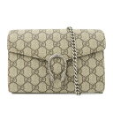 GUCCI グッチ ディオニュソス GGスプリーム チェーンウォレット チェーンショルダーバッグ ベージュ 401231【中古】【美品】【送料無料】【返品可】