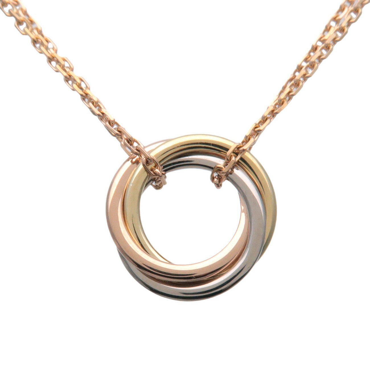 Cartier カルティエ スウィートトリニティ 750YG/WG/PG ネックレス イエローゴールド ピンクゴールド ホワイトゴールド【中古】【新品仕上げ済み...