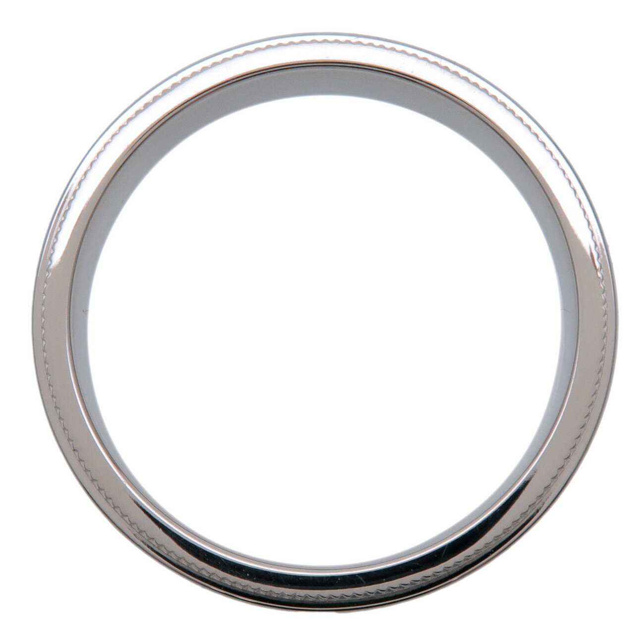 Tiffany&Co. ティファニー ミルグレインバンド リング 4mm PT950 13.5号 プラチナ【中古】【新品仕上げ済み】【送料無料】【返品可】