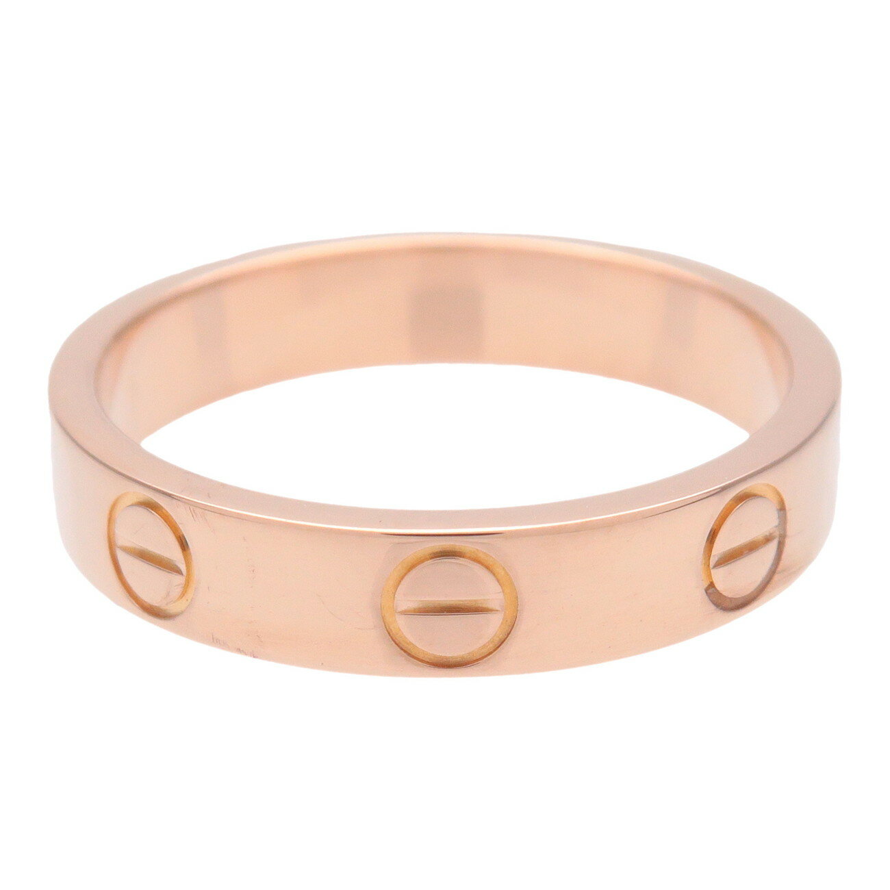 Cartier カルティエ ミニラブ リング #50(10号) 750PG ピンクゴールド 【正規ブランド証明書(日本 2005年)】【中古】【新品仕上げ済み】【送料無料】【返品可】