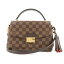 LOUIS VUITTON ルイヴィトン ダミエ クロワゼット 2WAYバッグ ハンドバッグ ショルダーバッグ N53000 ルイ・ヴィトン LV ブランド バッグ 鞄【中古】【美品】【送料無料】【返品可】