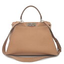 FENDI フェンディ セレリア レザー ピーカブー レギュラー 2WAYバッグ ハンドバッグ ショルダーバッグ ブラウン 8BN290 ブランド バッグ 鞄【...