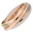 Cartier カルティエ トリニティ リング SM #54(14号) 750YG/WG/PG イエローゴールド ピンクゴールド ホワイトゴールド 【中古】【新品仕上げ済み】【送料無料】【返品可】【正規ブランド証明書(日本 2023年)】