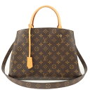 LOUIS VUITTON ルイヴィトン モノグラム モンテーニュMM 2WAYバッグ ハンドバッグ ショルダーバッグ M41056 ルイ・ヴィトン LV ブランド バッグ 鞄【中古】【美品】【送料無料】【返品可】