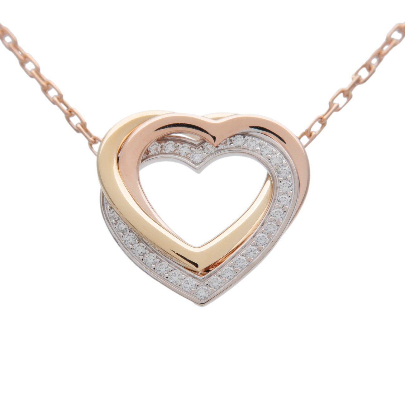 Cartier ƥ ȥ˥ƥ  ϡ ͥå쥹 K18 750YG/WG/PG ɡߥۥ磻ȥɡߥԥ󥯥 ...