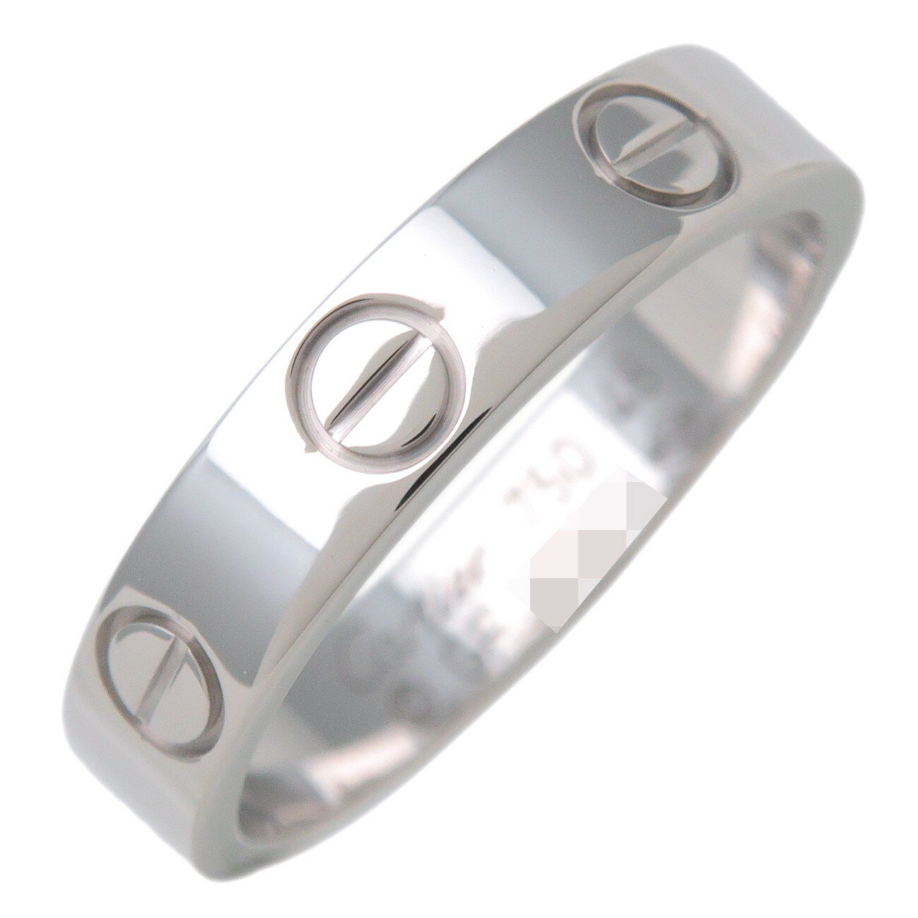 Cartier カルティエ ミニラブ リング 指輪 #48(8号) 750WG ホワイトゴールド【中古】【新品仕上げ済み】【送料無料】【返品可】