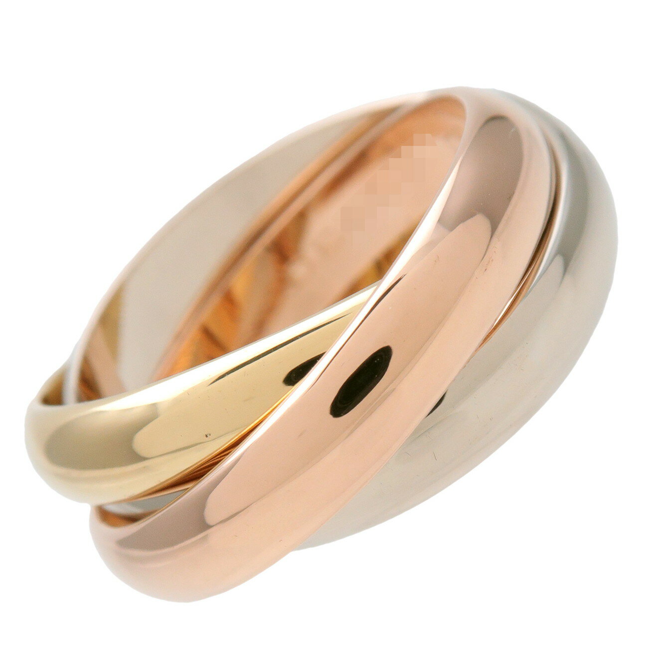 Cartier カルティエ トリニティ リング 指輪 #54 (13号) K18 750WG/PG/YG ホワイトゴールド ピンクゴー..