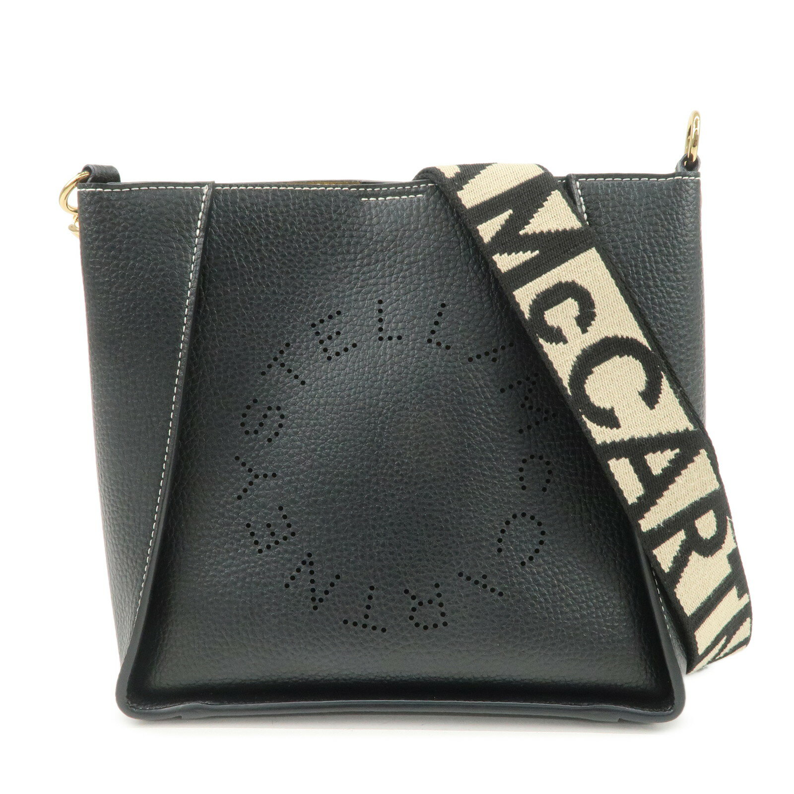 STELLA MCCARTNEY ステラマッカートニー ショルダーバッグ レザー ブラック【中古】【良品】【送料無料..