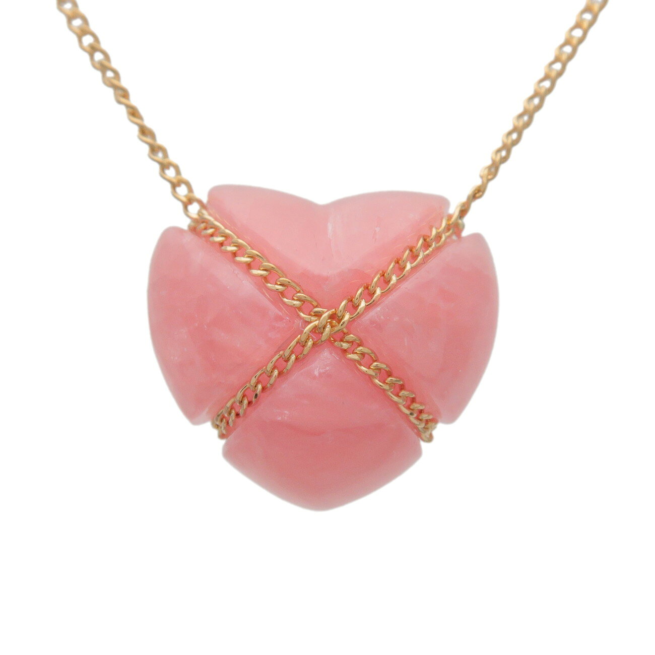 Rakuten - Tiffany&Co. ティファニー チェーンクロスハート ネックレス K18 750YG ロードクロサイト イエローゴールド【中古】【新品仕上げ済み】【送料無料】【返品可】