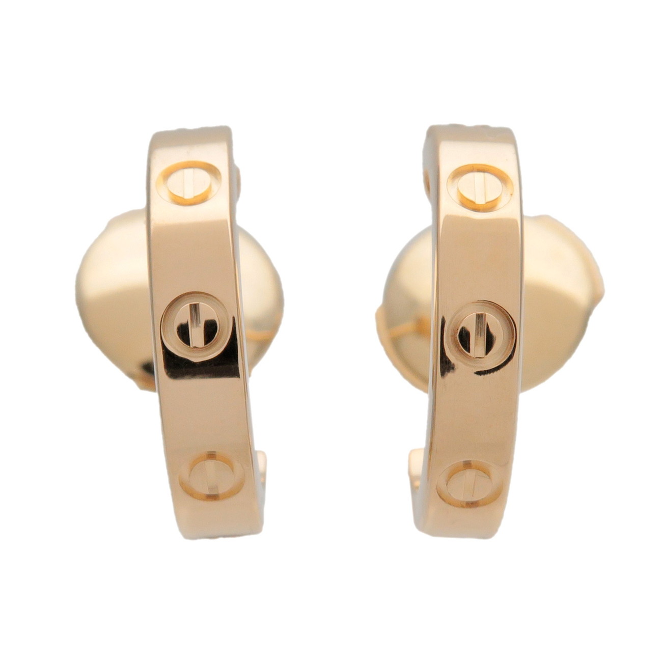 Cartier カルティエ ミニラブ ピアス K18 750YG イエローゴールド【中古】【新品仕上げ済み】【送料無料】【返品可】