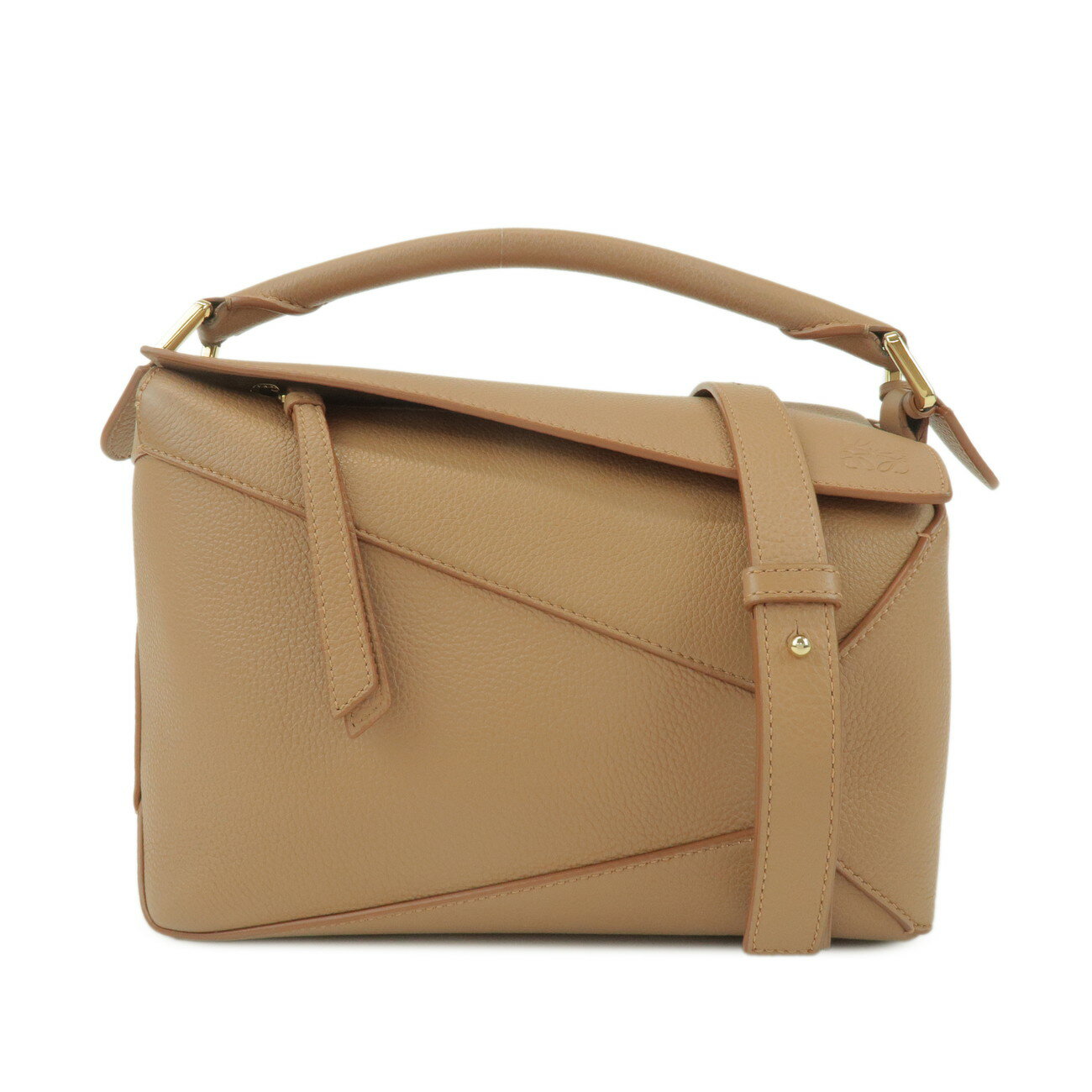 ロエベ　ショルダーバッグ　アナグラム　デカロゴ　大容量　ベージュ　キャンバス LOEWE ロエベ ショルダーバッグ ベージュ アナグラム キャンバス