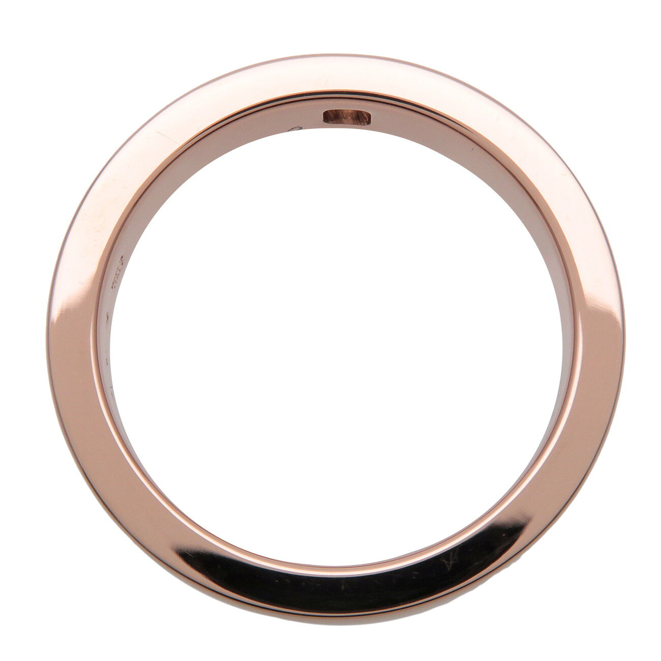 ブランドショップ CLASS-AのBVLGARI ブルガリ ダブルロゴ 1P ダイヤ リング 指輪 K18 750PG #50(10号) ピンクゴールド【中古】【新品仕上げ済み】【送料無料】【返品可】｜アングル3