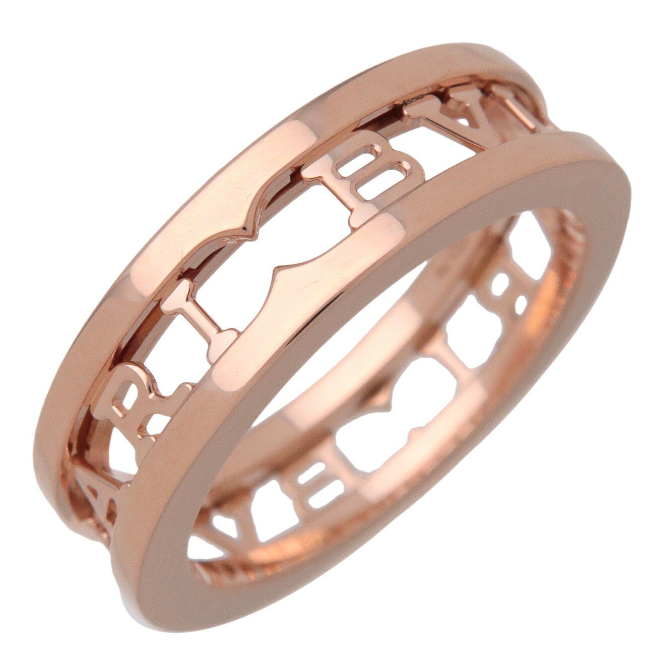 Rakuten - BVLGARI ブルガリ B-zero1 ロゴスパイラル リング 指輪 K18 750PG #52(11.5号) ピンクゴールド 【正規ブランド証明書(2024年)】【中古】【新品仕上げ済み】【送料無料】【返品可】