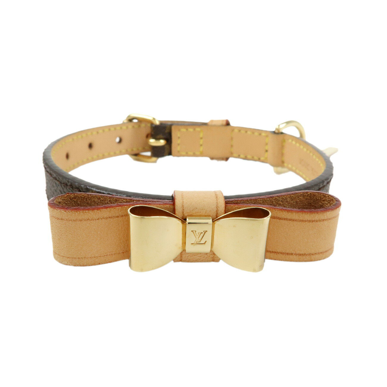 Louis Vuitton ルイヴィトン モノグラム コリエバクスター XS ドッグカーラー 犬 首輪 キャンバス ブラウン M58073【中古】【美品】【送料無料】【返品可】（楽天・ブランドショップ CLASS-A）