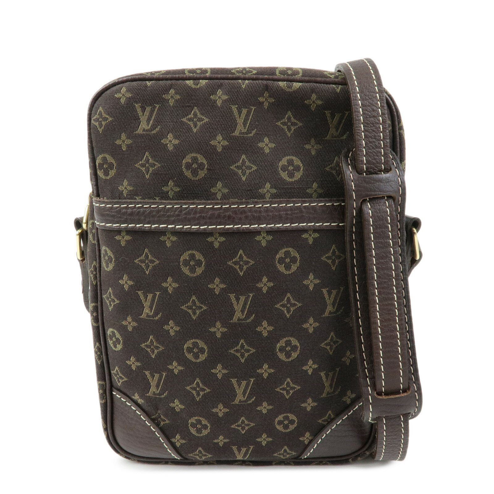 Rakuten - Louis Vuitton ルイヴィトン モノグラム ミニラン ダヌーブ ショルダーバッグ レザー エベヌ M95228【中古】【良品】【送料無料】【返品可】