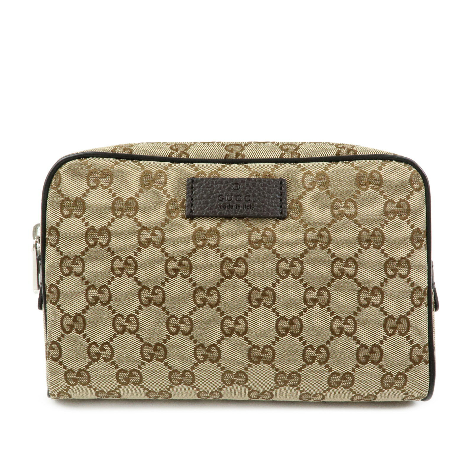 GUCCI - GUCCI グッチ ウエストバッグ ボディバッグ GGキャンバス レザー ベージュ ブラウン 449174【中古】【未使用品】【送料無料】【返品可】