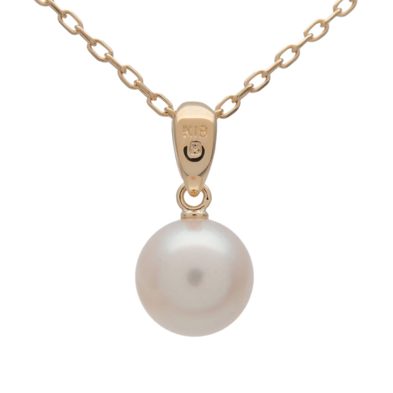 ブランドショップ CLASS-AのMIKIMOTO ミキモト パール ネックレス ペンダント K18 750YG イエローゴールド【中古】【新品仕上げ済み】【送料無料】【返品可】｜アングル2