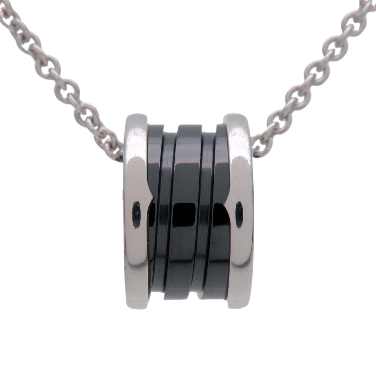 Rakuten - BVLGARI ブルガリ ビーゼロワン セーブザチルドレン ネックレス SV925 ブラックセラミック シルバー ブラック【中古】【新品仕上げ済み】【送料無料】【返品可】