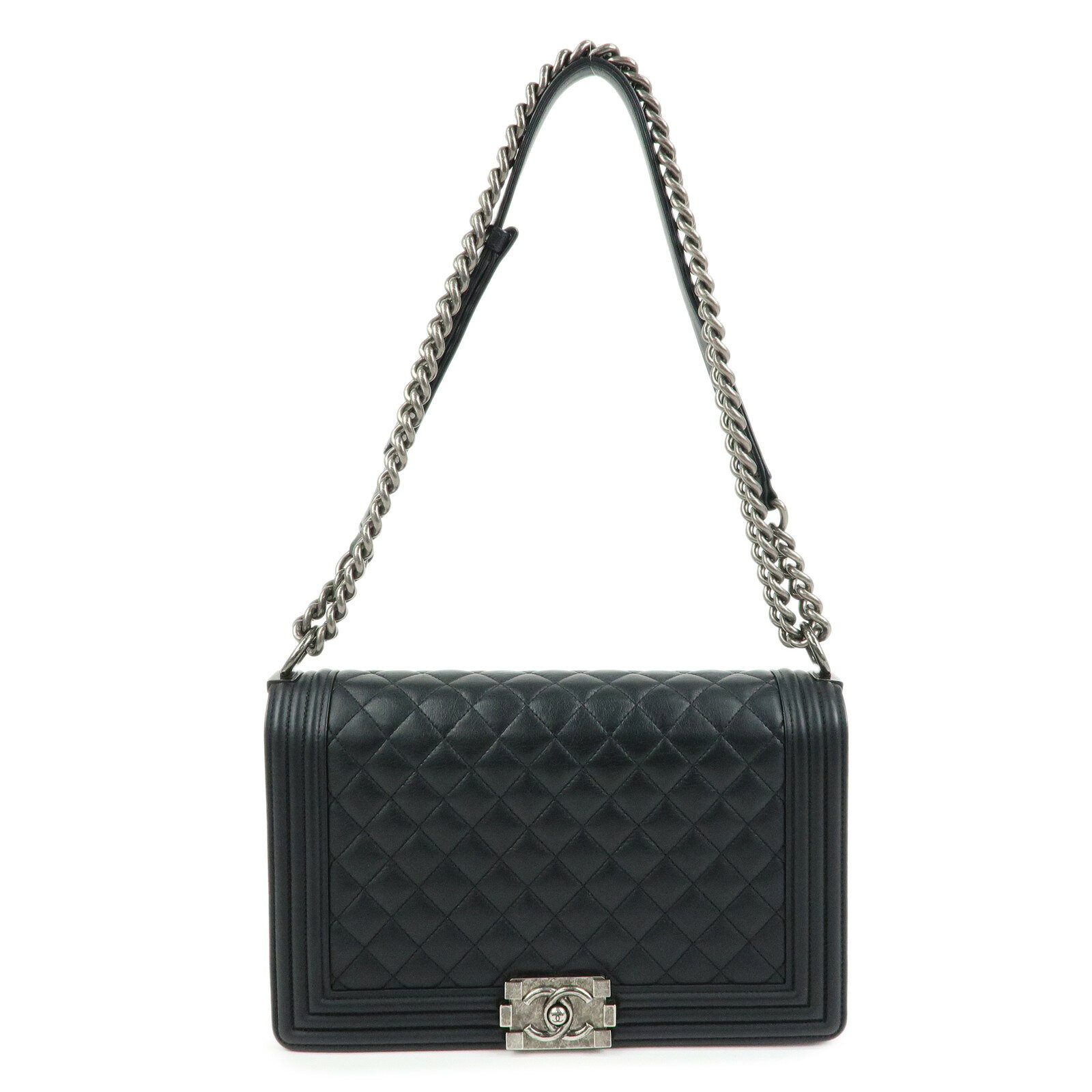 Rakuten - CHANEL シャネル ボーイシャネル チェーン ショルダーバッグ ラムスキン ブラック【中古】【良品】【送料無料】【返品可】