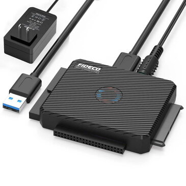 FIDECO USB3.0 SATA/IDEドライブ変換アダプター（超高速5Gbps対応） 簡単操作 幅広い相互性 HDD/SSDデータ取り出せ 外付けケース SATA及びIDEの両方に対応 USB3.0 HDD/SSD対応 SATA/IDE 2.5インチ / 3.5インチ USB 2.0/1.1との下位互換性 送料無料