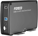 hdd ケース 3.5インチ ハードディスク ケース 16tb FIDECO HDDケース 3.5インチ USB3.0 SATA 外付ハードディスクケース 冷却ファン付き UASP対応 最大容量16TB 3.5/2.5インチHDD/SSD対応 簡単着脱 送料無料