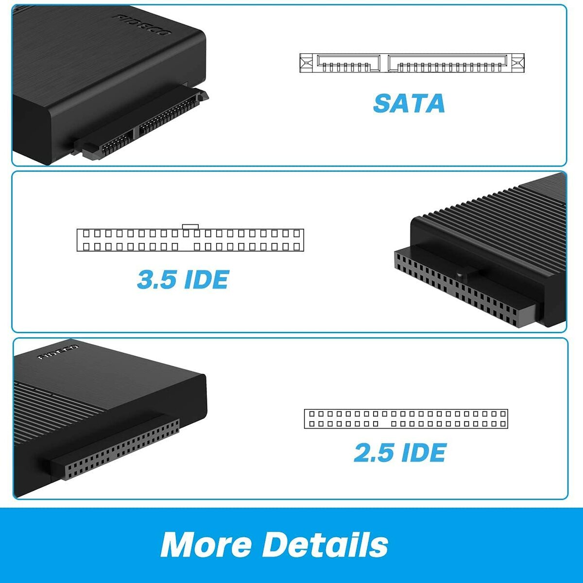【新入荷商品】【2021新発売期間限定の値段】FIDECOSATA/IDE変換アダプタハードディスクUSB3.0SATAI/II/IIIHDD/SSD対応コンバータ5Gbps高速伝送最大12TB簡単操作日本語取扱書付き送料無料