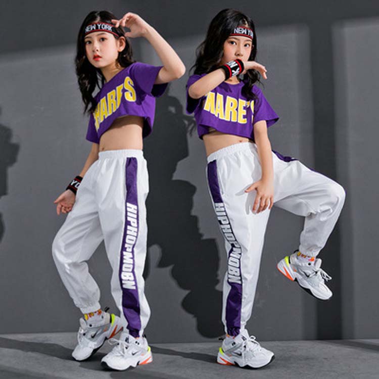 ダンス 衣装 キッズ ダンス衣装 女の子 ジャズ衣装 ヒップホップ 衣装 HIPHOP ヒップホップ 女の子 2点セット スポーツ セットアップ ヒップホップ ダンス衣装 個性 演出服 子供 韓国こども服 スウェットセット110/120/130/140/150/160/170/180cm