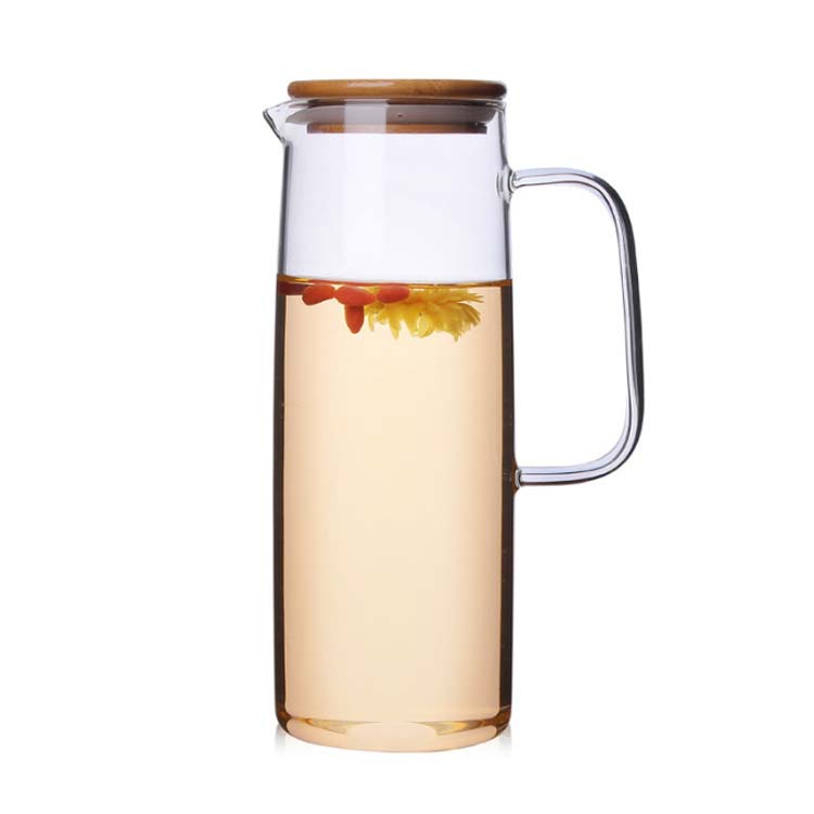 ガラスピッチャー ガラスポット 1000ml 1200ml 1500ml 直火 耐熱 ガラスケトル ティーポット 麦茶ポッ..